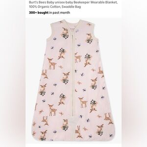 Burt's Bees Pink Deer Sleep Sack